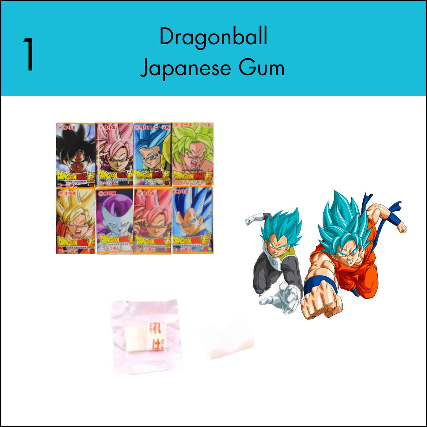 Anime Bubblegum 8pc Pack 52g