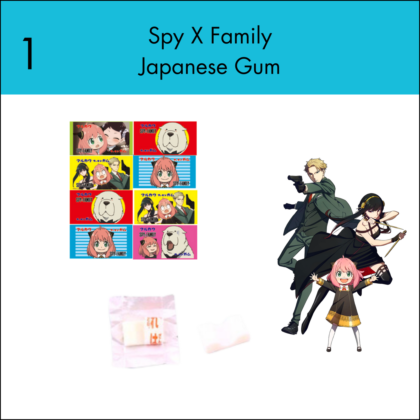 Anime Bubblegum 8pc Pack 52g