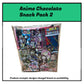 Japan Anime Chocolate Snack Pack with Collectors Item