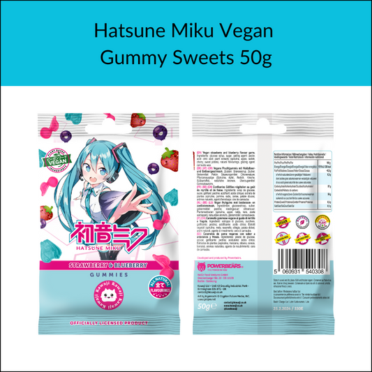 Kawaji Hatsune Miku Vegan Gummy Sweets 50g