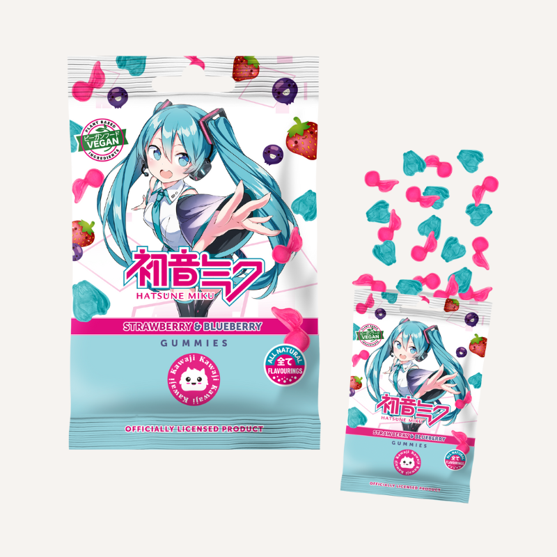 Kawaji Hatsune Miku Vegan Gummy Sweets 50g