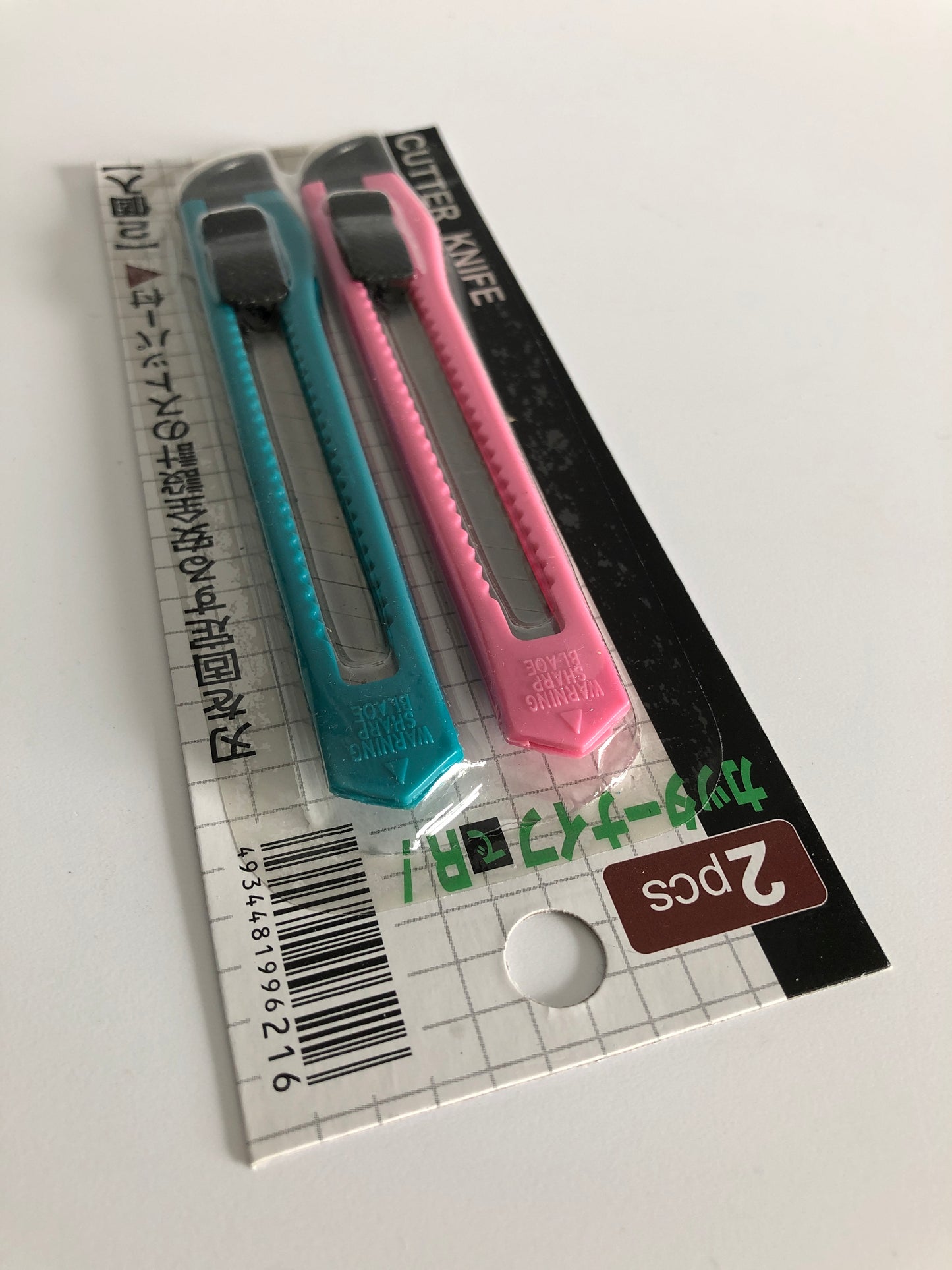 Craft cutting knife 2pc set BLUE&PINK