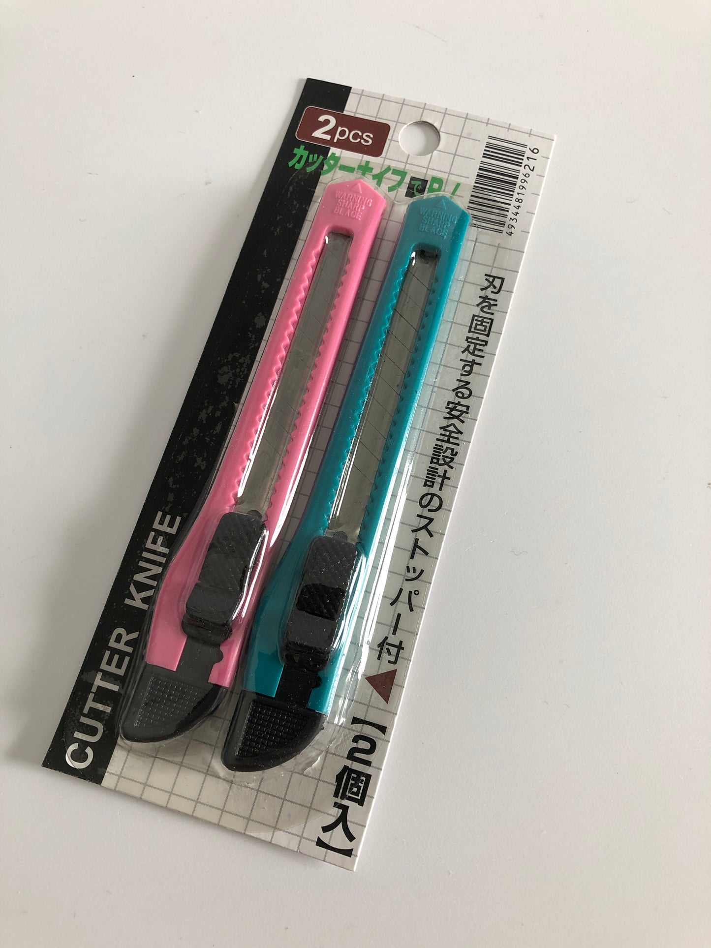 Craft cutting knife 2pc set BLUE&PINK