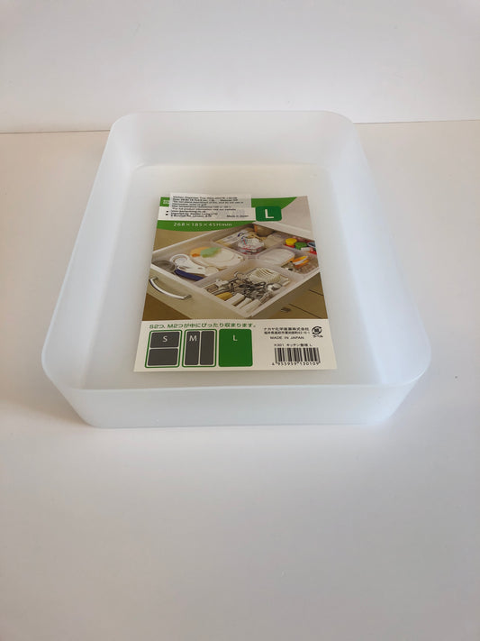 Desk Kitchen organiser tray wide WHITE