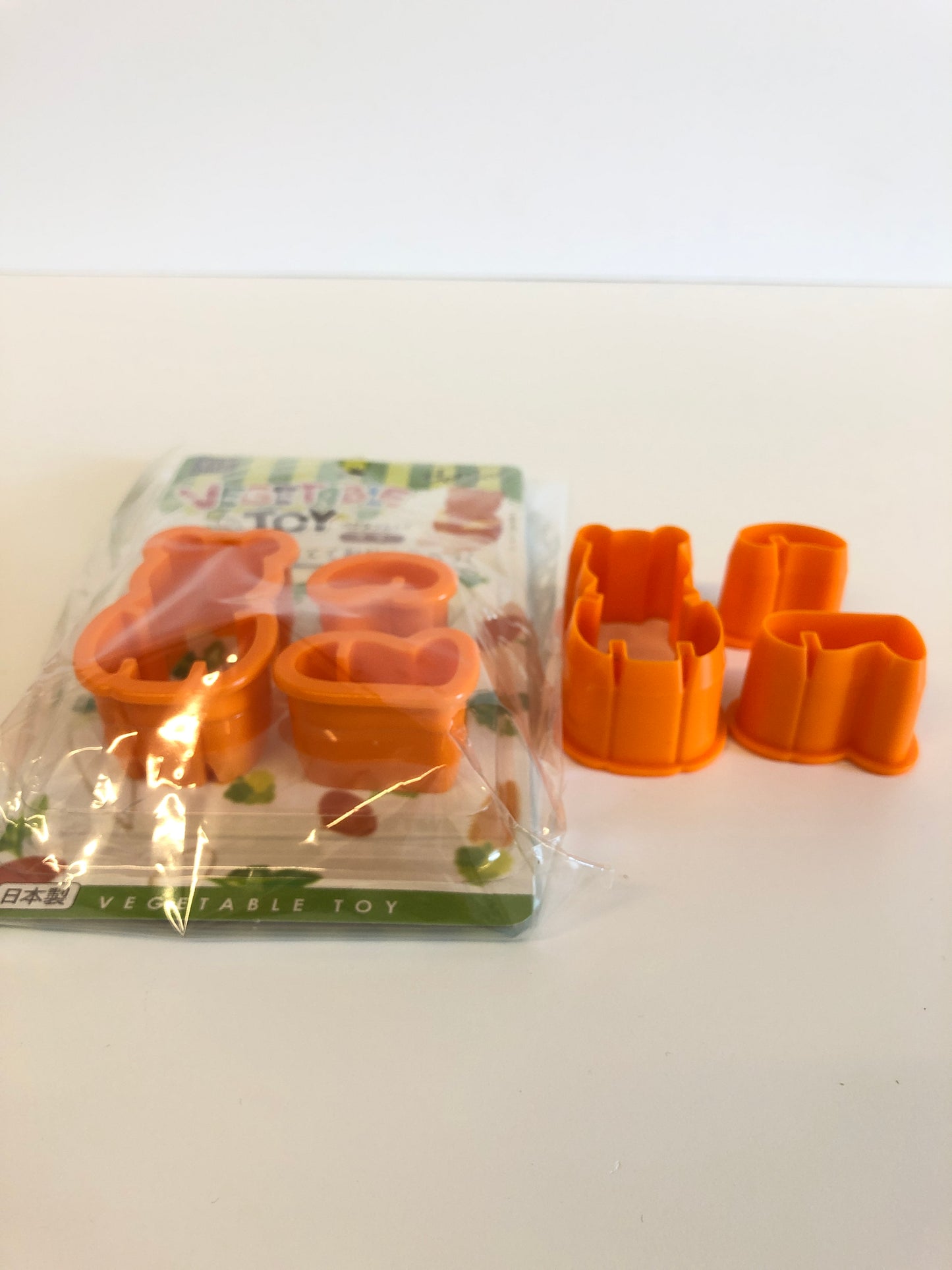 Vegetable Toy - Bear shape 3D vegetable cutter mould ORANGE