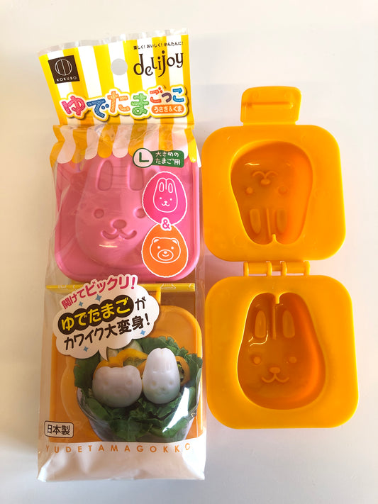 Yudetama Rabbit and bear egg mould